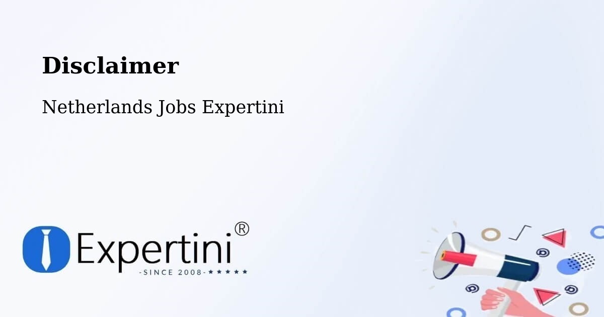 Disclaimer – Uitdam - Netherlands Jobs Expertini